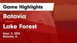 Batavia  vs Lake Forest Game Highlights - Sept. 2, 2023