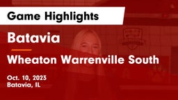 Batavia  vs Wheaton Warrenville South Game Highlights - Oct. 10, 2023