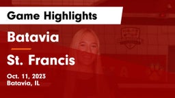 Batavia  vs St. Francis  Game Highlights - Oct. 11, 2023