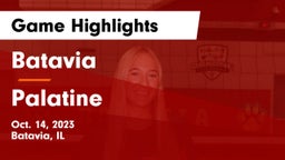 Batavia  vs Palatine Game Highlights - Oct. 14, 2023