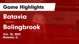 Batavia  vs Bolingbrook  Game Highlights - Oct. 18, 2023