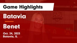 Batavia  vs Benet Game Highlights - Oct. 24, 2023