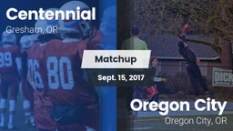 Matchup: Centennial High, OR vs. Oregon City  2017