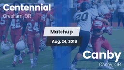 Matchup: Centennial High, OR vs. Canby  2018