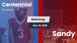 Matchup: Centennial High, OR vs. Sandy  2018