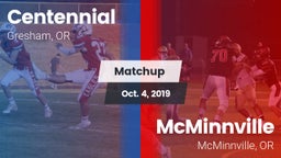 Matchup: Centennial High, OR vs. McMinnville  2019