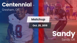 Matchup: Centennial High, OR vs. Sandy  2019