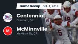 Recap: Centennial  vs. McMinnville  2019