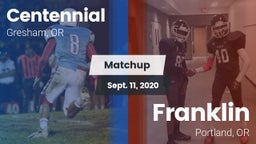 Matchup: Centennial High, OR vs. Franklin  2020