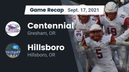 Recap: Centennial  vs. Hillsboro  2021