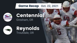 Recap: Centennial  vs. Reynolds  2021