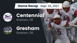 Recap: Centennial  vs. Gresham  2021