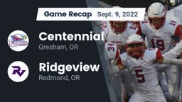 Recap: Centennial  vs. Ridgeview  2022