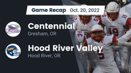 Recap: Centennial  vs. Hood River Valley  2022