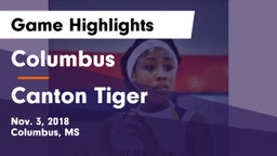 Columbus  vs Canton Tiger Game Highlights - Nov. 3, 2018