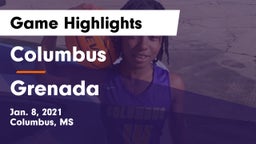 Columbus  vs Grenada  Game Highlights - Jan. 8, 2021