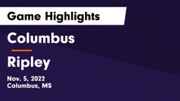 Columbus  vs Ripley Game Highlights - Nov. 5, 2022