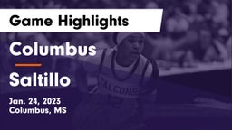Columbus  vs Saltillo  Game Highlights - Jan. 24, 2023