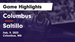 Columbus  vs Saltillo Game Highlights - Feb. 9, 2023