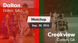 Matchup: Dalton  vs. Creekview  2016