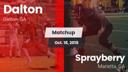 Matchup: Dalton  vs. Sprayberry  2019