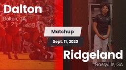 Matchup: Dalton  vs. Ridgeland  2020
