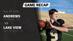 Recap: Andrews  vs. Lake View  2016