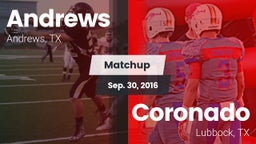 Matchup: Andrews  vs. Coronado  2016