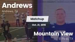Matchup: Andrews  vs. Mountain View  2016