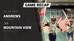 Recap: Andrews  vs. Mountain View  2016