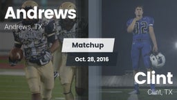 Matchup: Andrews  vs. Clint  2016