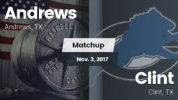 Matchup: Andrews  vs. Clint  2017