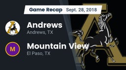Recap: Andrews  vs. Mountain View  2018