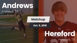 Matchup: Andrews  vs. Hereford  2018