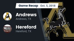 Recap: Andrews  vs. Hereford  2018