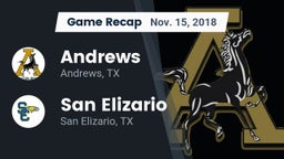 Recap: Andrews  vs. San Elizario  2018