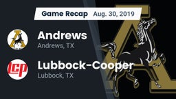 Recap: Andrews  vs. Lubbock-Cooper  2019
