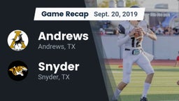Recap: Andrews  vs. Snyder  2019