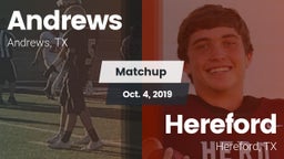 Matchup: Andrews  vs. Hereford  2019