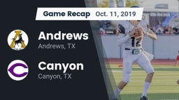 Recap: Andrews  vs. Canyon  2019
