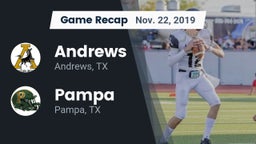 Recap: Andrews  vs. Pampa  2019