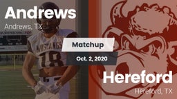 Matchup: Andrews  vs. Hereford  2020