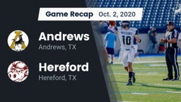 Recap: Andrews  vs. Hereford  2020