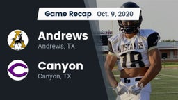 Recap: Andrews  vs. Canyon  2020