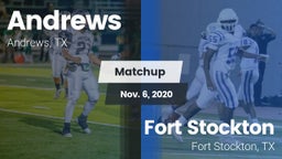 Matchup: Andrews  vs. Fort Stockton  2020