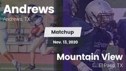 Matchup: Andrews  vs. Mountain View  2020