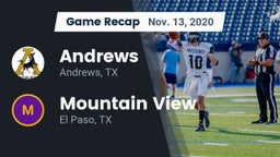 Recap: Andrews  vs. Mountain View  2020