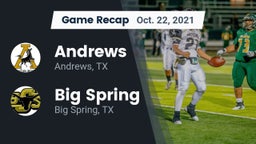 Recap: Andrews  vs. Big Spring  2021
