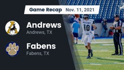 Recap: Andrews  vs. Fabens  2021