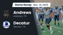 Recap: Andrews  vs. Decatur  2023